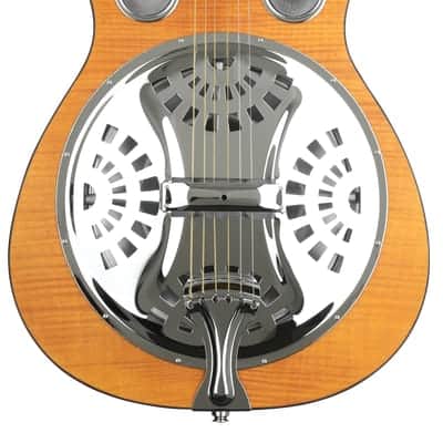 Epiphone Dobro Hound Dog Deluxe Roundneck Acoustic-electric Resonator - Vintage Brown image 2