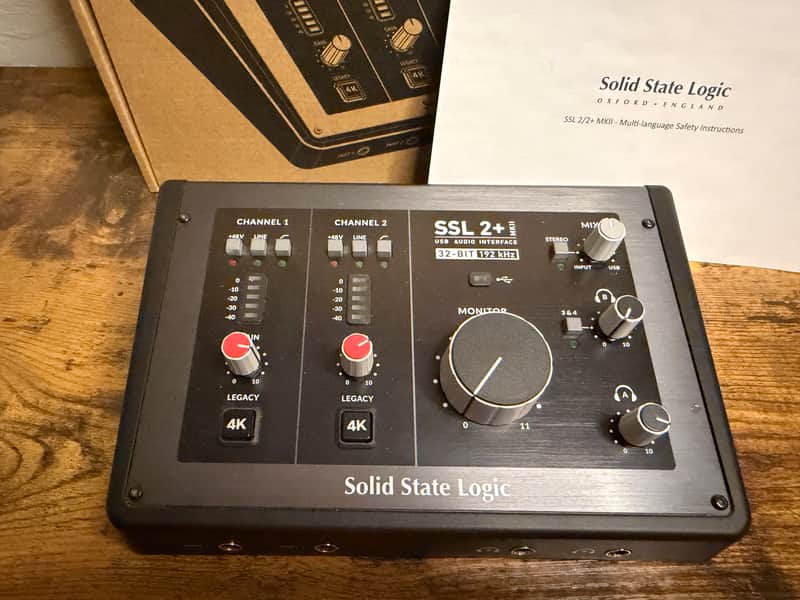 Solid State Logic SSL2+ MkII USB Audio Interface 2024 - Present - Black image 1