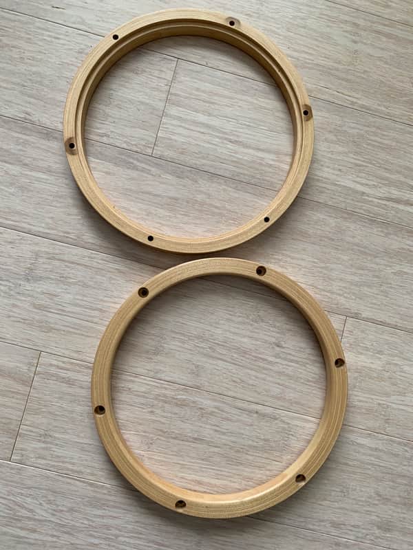 Stellar 10" Maple Wood Hoops - Natural wood image 1