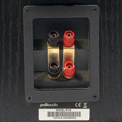 Polk Audio RTi6 Bookshelf Speakers (Black Oak) - High-Performance Sound image 8