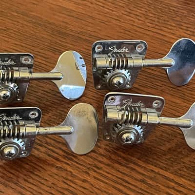 1968 Fender Jazz Precision bass Telecaster set lollipop oval tuners tuning pegs image 1