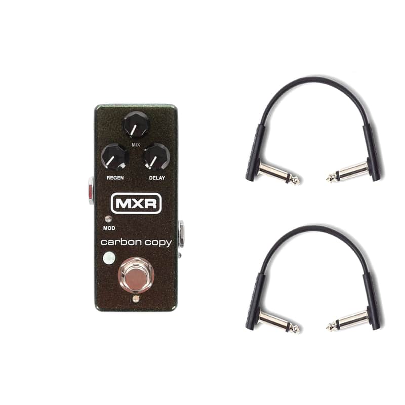 MXR Carbon Copy Mini Delay w/RockBoard Flat Patch Cables Bundle image 1