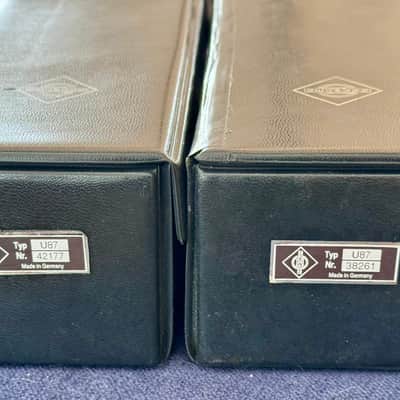 Matched Pair Vintage Neumann U87 by Gunter Wagner image 4