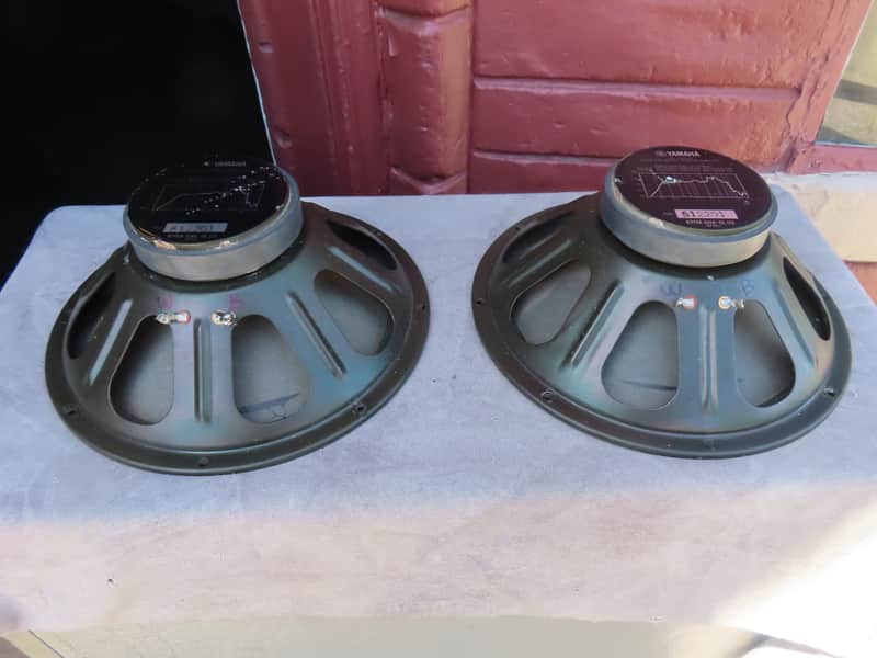 YAMAHA JA-5038 12'' 8 OHM SPEAKER SET SUBWOOFER STEREO SYSTEM RARE! JAPAN image 1