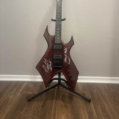 B.C. Rich Stranger Things “Eddie's” Inspired NJ Warlock 2022 - Red Crackle image 1