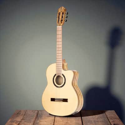 Ortega Signature Series Thomas Zwijsen Acoustic-Electric Nylon Classical Guitar w/ Bag image 3