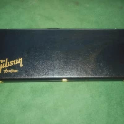 Gibson Les Paul Custom Shop Case Mint New Black/Genuine burgandy velour image 1