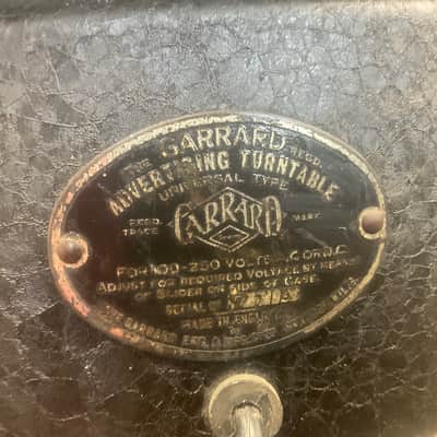 Garrard TURNTABLE PROTOTYPE VINTAGE image 2
