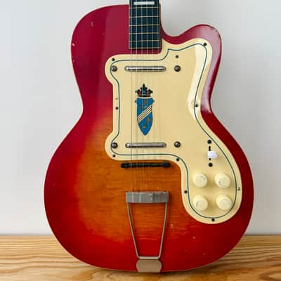 Silvertone 1382L Thin Twin Jimmy Reed 1950's - Cherry Sunburst image 1