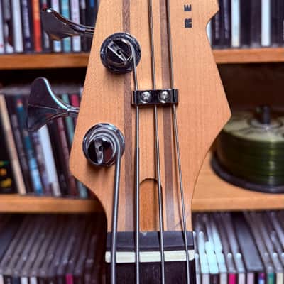Reverend Decision P Bass Guitar 25th Anniversary Edition, Ebony, Metallic Silver Freeze image 4