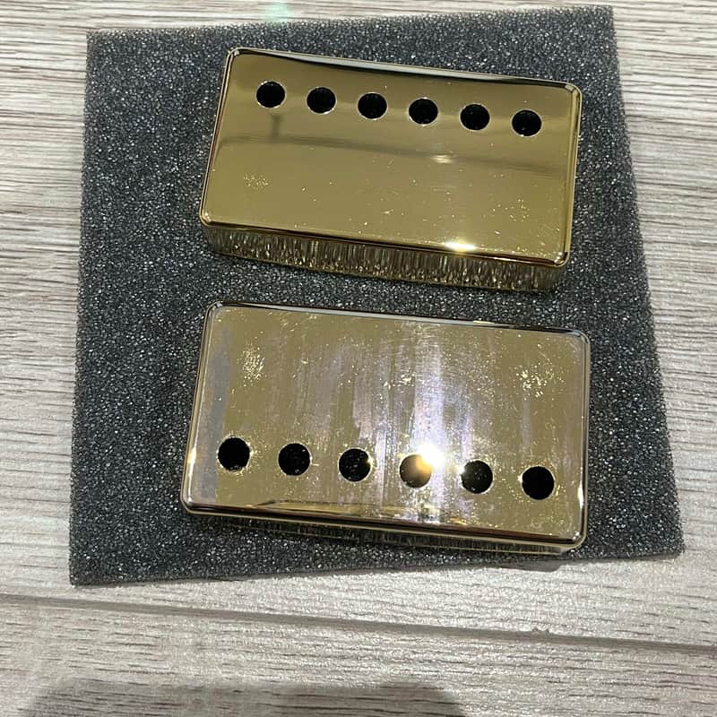 Hosco Guitar humbucker pickup gold cover set 49.2/52mm Gold