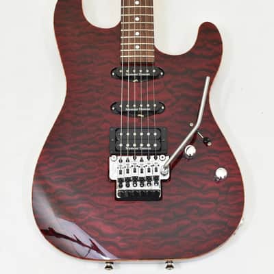 Schecter CET USA Custom Shop Electric Guitar Black Cherry image 2