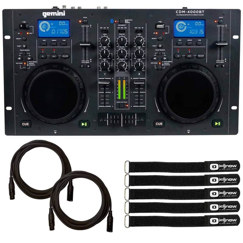 Gemini CDM-4000 MP3/CD/USB Dual DJ Media Player w. Mixer 2010s w. Carry Case image 1