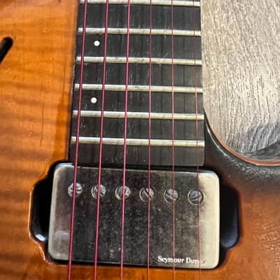 Godin LGX-SA 2012 - Cognac Burst AA Flame Top image 14