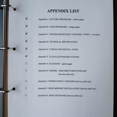 Owner's Manual for t.c electronic M500 Digital Audio Mainframe  1995 image 3