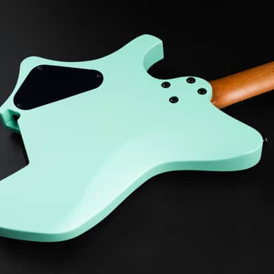 Eart Electric Guitars GW2TP-SE Roasted Mahogany Body Headless Lightweight Guitar,Surf Green image 7