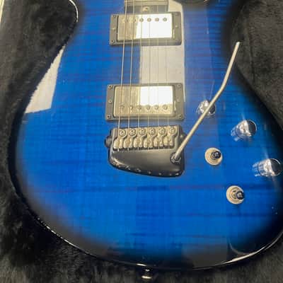 Parker Nitefly Mojo Transparent Blue Burst Electric Guitar With Piezo & Original Case. image 1