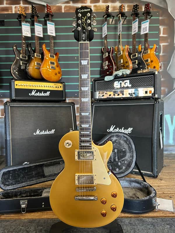 Epiphone Les Paul Standard ゴールドトップ Epiphone Les Paul Standard Gold Top 2015 Electric Guitar | Reverb