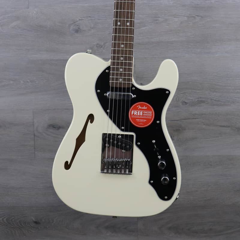 Squier Affinity Series Telecaster Thinline Olympic White image 1