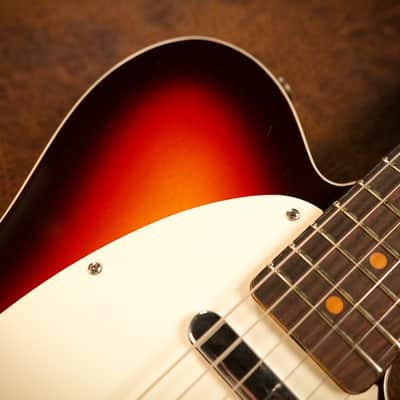 (Mint) Fender Custom Shop 1959 Telecaster Custom NOS in Maroon 3-tone Sunburst image 5