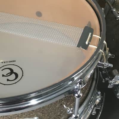Rare C&C Custom Order Snare Drum 13” CC Tube Lugs Ginger Glass Glitter Cardwell USA Made image 6