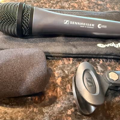 Sennheiser e835 Handheld Cardioid Dynamic Vocal Microphone Dark Grey w/ Clip, Bag & Wind Guard image 1