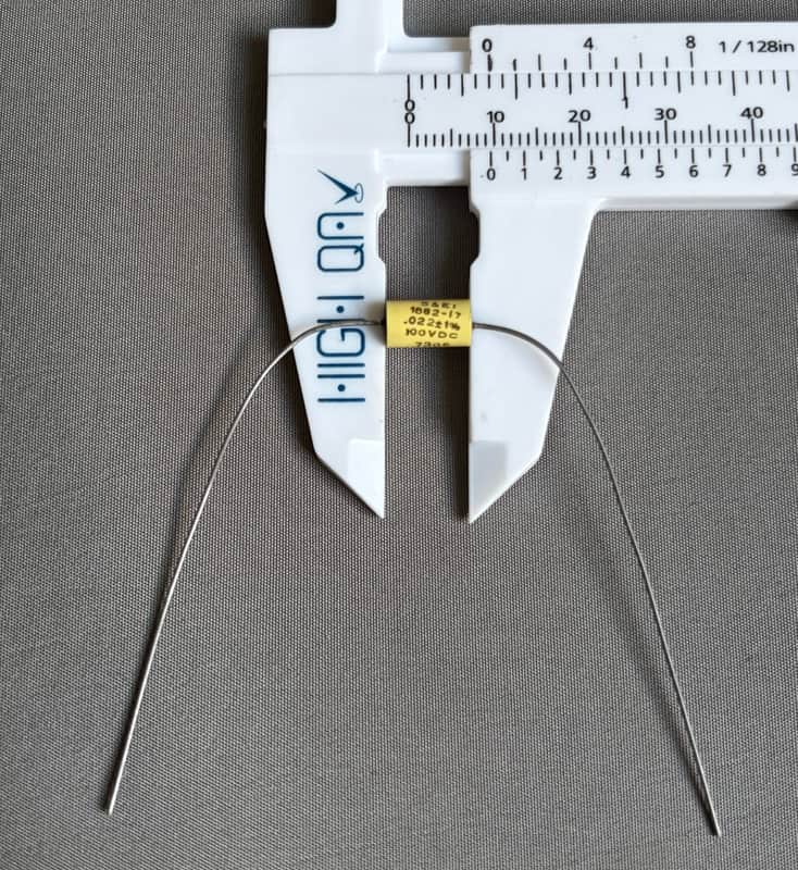 S & EI brand .022 uF 100V NOS mini Yellow Tone Capacitor Film/Foil Polyester, Mylar 1973 image 1