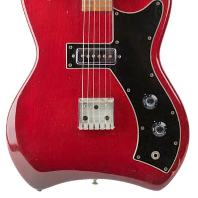 1965 Guild S-50 Jet Star Cherry Red #44419 image 3