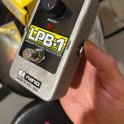 Electro-Harmonix LPB-1 Nano Linear Power Booster Preamp 2006 - Present Black / Yellow / Gray image 2