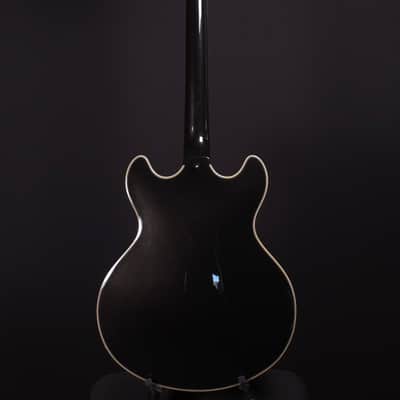 D'Angelico Premier DC Semi-Hollow Double Cutaway with Stop-Bar Tailpiece 2020 - 2022 - Black Flake image 4