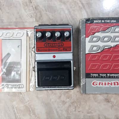 DOD FX101 Grind Rectifying Overdrive [NOS - New Old Stock Complete] 1996 - 1998 - Grey Silver Black Airbrush and Red image 5