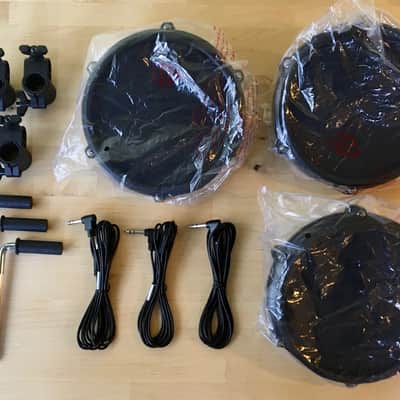 NEW -3 PACK- Alesis Nitro 8 Inch SINGLE-ZONE Mesh Tom Pad Expansion- 8" Drum, Clamp, Cable - DMPad image 3