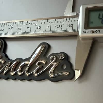 Fender 4,5” plastic amp logo Late 70s image 2