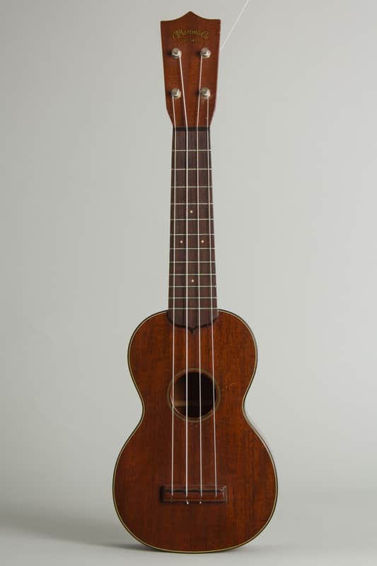 C. F. Martin  Style 1 Soprano Ukulele (1950s), black hard shell case. image 1