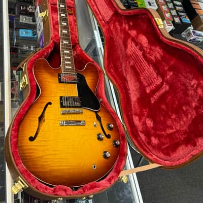 Gibson ES-335 Figured Semi-hollowbody Electric Guitar - Iced Tea, 2023 image 7