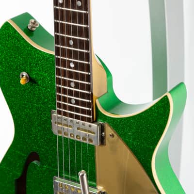 Fano Alt De Facto RB6 Thinline 2023 Candy Green Sparkle Light Distress image 5