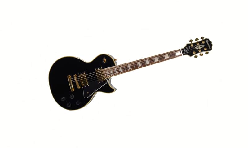 Epiphone Les Paul Custom Pro 2014 Electric Guitar – Used 2014 - Ebony Gloss Finish image 1