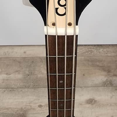 1980's Cort Bass Guitar 4 string 1980's - Glossy brown/black wood finish image 8