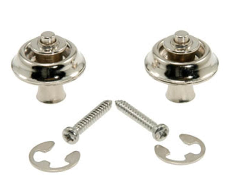Dunlop SLS1101N Original StrapLok System Straplocks in Nickel image 1