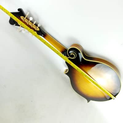 Washburn M3SW Americana All-Solid F-Style Mandolin, Tobacco Sunburst w/ Case image 12