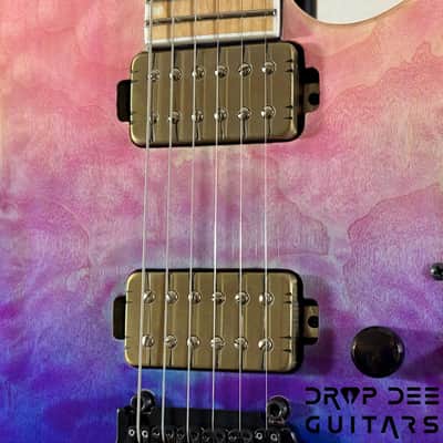 ESP E-II M-II HST QM Electric Guitar w/ Case - Indigo Purple Fade image 5