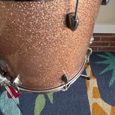 Yamaha Maple Custom Absolute 18inch Floor Tom Drum Champagne Sparkle image 3