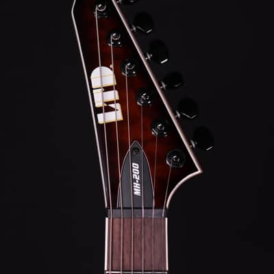 ESP LTD MH-200HTQM, Dark Brown Sunburst image 9