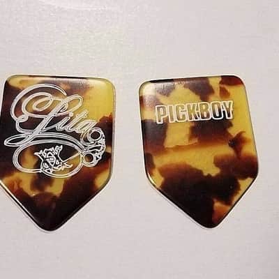 2 x Pickboy Lita Ford 'Home plate' #330 design Guitar Picks image 3