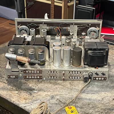 The Fisher 800-B stereophonic tube receiver non functioning as is for parts or restoration image 5