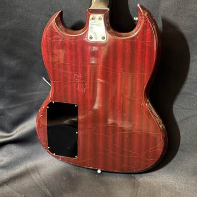 Hofner 174 SG Style Guitar - Model 513 Single Coil Pickups - Lots of Nicks and Dings and Finish Creases - Solid Player - 1972 image 5