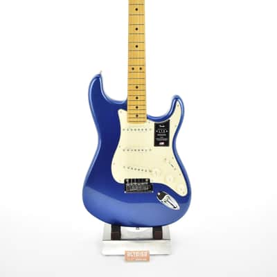 Fender American Ultra Stratocaster with Maple Fretboard Cobra Blue image 2
