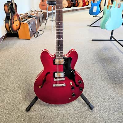 Used 2006 Epiphone Dot Semi-Hollow Electric Guitar, Made in Korea MIK - Cherry w/ Gibson Case image 2