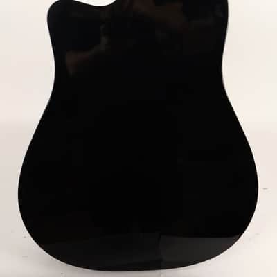 Jasmine JD39CE-BLK Dreadnought Acoustic Electric Guitar. Black Finish image 7