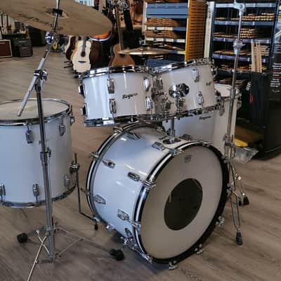 Rogers '70s 4 Pieces Drum Shell Kit, No Snare - White, Used image 13
